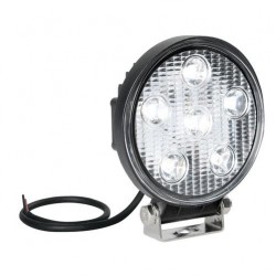 ΠΡΟΒΟΛΕΑΣ ΕΡΓΑΣΙΑΣ ΣΤΡΟΓΓΥΛΟΣ  WL-16 - 6 LED 18W 10-30V (137x116x42 mm) BASIC LINE - 1 ΤΕΜ.