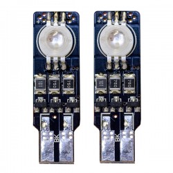 T10 12V CAN-BUS MULTICOLOR LED ΣΤΡΟΜΠΟ 2ΤΕΜ.