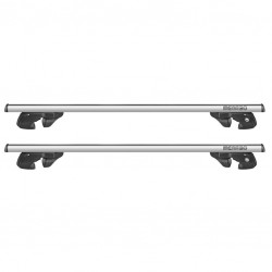 ΜΠΑΡΕΣ ΟΡΟΦΗΣ ΑΛΟΥΜΙΝΙΟΥ SHERMAN XL SILVER 135 cm ΣΕ ΑΣΗΜΙ ΧΡΩΜΑ ΓΙΑ ΟΡΟΦΗ ΜΕ RAISED RAILS MENABO - 2 ΤΕΜ.