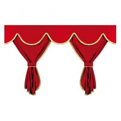 ΣΕΤ ΚΟΥΡΤΙΝΕΣ ΝΤΑΛΙΚΑΣ PRIVILEGE HIGH SIDE ΚΟΚΚΙΝΟ 8ΤΕΜ.