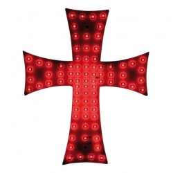 ΣΤΑΥΡΟΣ 24V ΜΕ 81 LED ΚΟΚΚΙΝΟ ΜΕ ΦΙΣ ΑΝΑΠΤΗΡΑ ΚΑΙ ΚΑΛΩΔΙΟ 200cm 200x250mm