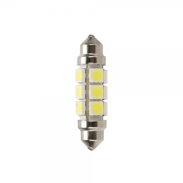 ΛΑΜΠΑΚΙ ΠΛΑΦΟΝΙΕΡΑΣ 24-30V 11x43mm 216lm 12xSMD LED ΛΕΥΚΟ (ΔΙΠΛΗΣ ΠΟΛΙΚΟΤΗΤΑΣ/ CAN-BUS) 2ΤΕΜ.