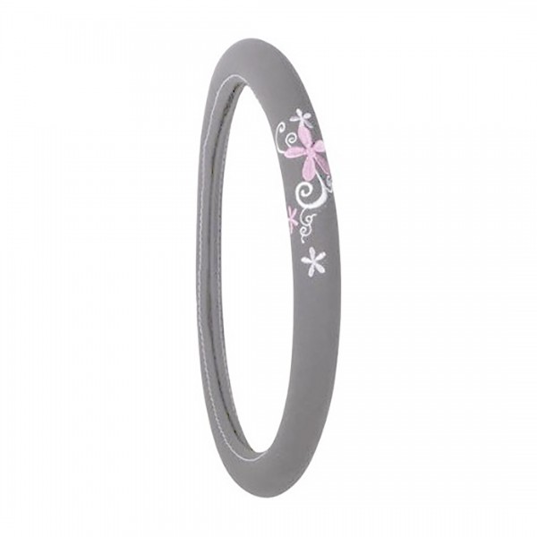 ΚΑΛΥΜΜΑ ΤΙΜΟΝΙΟΥ 37-40cm ΓΚΡΙ ΜΕ ΛΟΥΛΟΥΔΙΑ SPRING FLOWER OTOTOP - 1 ΤΕΜ.