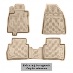 ΠΑΤΑΚΙΑ ΣΕ ΣΚΑΦΗ TPE ΛΑΣΤΙΧΟ ΓΙΑ JEEP GRAND CHEROKEE 2014-2021  ΣΕ ΜΠΕΖ ΧΡΩΜΑ NOVLINE - 4 ΤΕΜ.