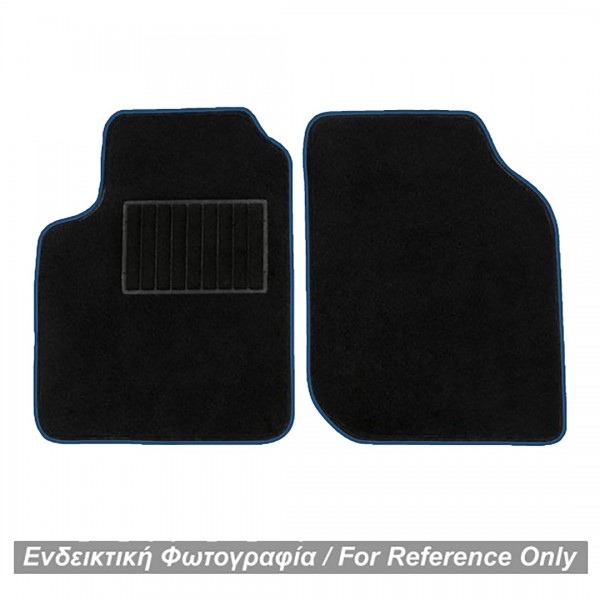 ΠΑΤΑΚΙΑ ΜΟΚΕΤΑ ΓΙΑ MERCEDES SMART 450 1998-2006 ΜΑΥΡΟ ΜΕ ΜΠΛΕ ΡΕΛΙ RACE AXION - 2 ΤΕΜ.