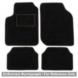 ΠΑΤΑΚΙΑ ΜΟΚΕΤΑ ΓΙΑ VOLVO S40 2004+ (ΜΑΥΡΟ ΜΕ ΓΚΡΙ ΡΕΛΙ) - 4 ΤΕΜ.