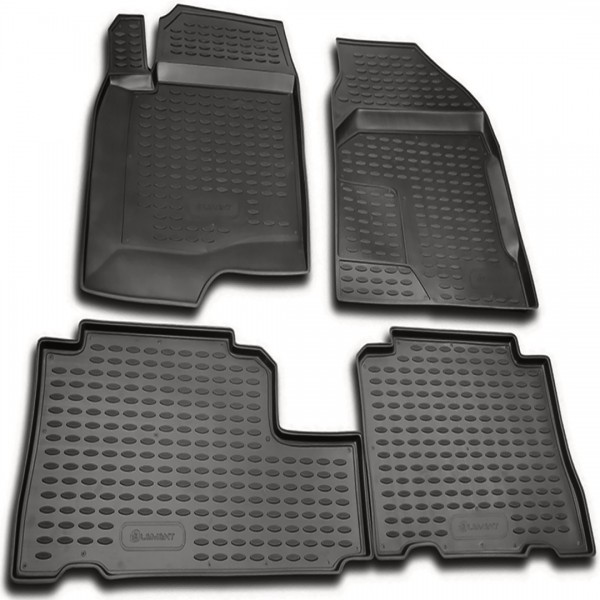 CHEVROLET CAPTIVA 2006+ ΠΑΤ.ΜΑΡΚ.ΛΑΣΤΙΧΟ ΣΚΑΦΑΚΙΑ (ΑΝΘΡΑΚΙ/ΣΚΟΥΡΟ ΓΚΡΙ) - 4 ΤΕΜ.