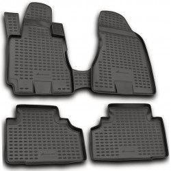 ΠΑΤΑΚΙΑ ΣΕ ΣΚΑΦΗ TPE ΛΑΣΤΙΧΟ ΓΙΑ HYUNDAI TUCSON 04/2004-02/2010  ΣΕ ΑΝΘΡΑΚΙ ΣΚΟΥΡΟ ΓΚΡΙ ΧΡΩΜΑ NOVLINE - 4 ΤΕΜ.