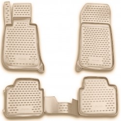 ΠΑΤΑΚΙΑ ΣΕ ΣΚΑΦΗ TPE ΛΑΣΤΙΧΟ ΓΙΑ BMW ΣΕΙΡΑ 3 E90 2007-2012  ΣΕ ΜΠΕΖ ΧΡΩΜΑ NOVLINE - 4 ΤΕΜ.