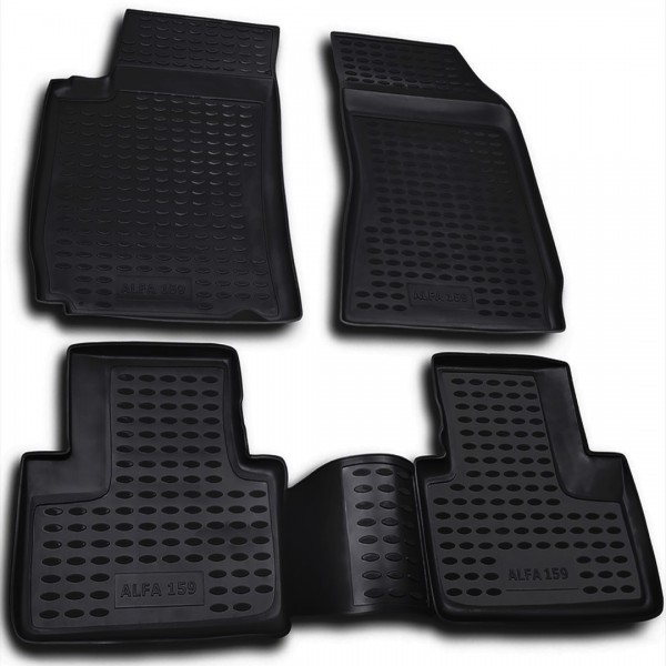 ALFA ROMEO 159 2005+ ΠΑΤ.ΜΑΡΚ.ΛΑΣΤΙΧΟ ΣΚΑΦΑΚΙΑ (ΜΑΥΡΟ) - 4 ΤΕΜ.