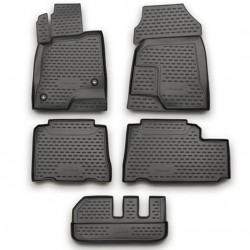 ΠΑΤΑΚΙΑ ΣΕ ΣΚΑΦΗ TPE ΛΑΣΤΙΧΟ ΓΙΑ CHEVROLET CAPTIVA 2011-2015  ΣΕ ΑΝΘΡΑΚΙ ΣΚΟΥΡΟ ΓΚΡΙ ΧΡΩΜΑ NOVLINE - 5 ΤΕΜ.