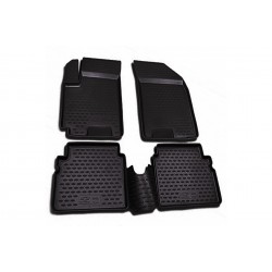 ΠΑΤΑΚΙΑ ΣΕ ΣΚΑΦΗ TPE ΛΑΣΤΙΧΟ ΓΙΑ CHEVROLET AVEO 5D 2012-2015  ΣΕ ΜΑΥΡΟ ΧΡΩΜΑ NOVLINE - 4 ΤΕΜ.