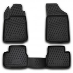 ΠΑΤΑΚΙΑ ΣΕ ΣΚΑΦΗ TPE ΛΑΣΤΙΧΟ ΓΙΑ CITROEN C3 5D 2002-2009  ΣΕ ΜΑΥΡΟ ΧΡΩΜΑ NOVLINE - 4 ΤΕΜ.