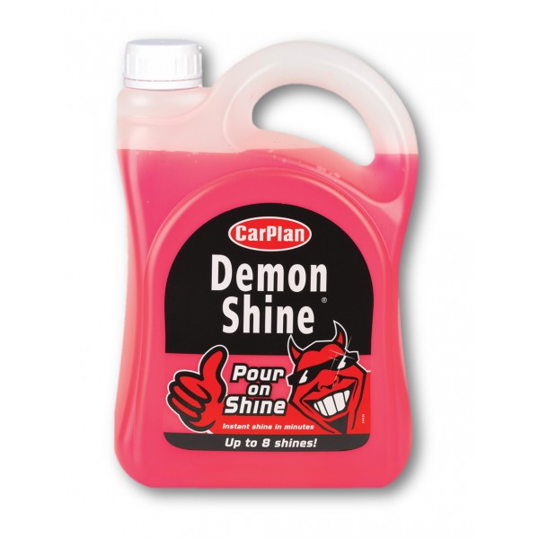 ΥΓΡΟ ΓΥΑΛΙΣΜΑΤΟΣ ΜΕ ΥΔΡΟΦΟΒΙΚΗ ΤΕΧΝΟΛΟΓΙΑ ΣΕ ΜΠΟΥΚΑΛΙ "POUR ON SHINE" CARPLAN DEMON SHINE 2LT