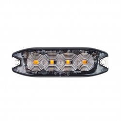 Amio - ΣΤΡΟΜΠΟ 12/24V 10x3x0,9cm ΠΟΡΤΟΚΑΛΙ 4LED 12W (4x3W) R65 R10 IP68 - 1 ΤΕΜ. (02298/AM)