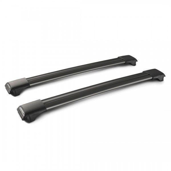 ΜΠΑΡΕΣ ΟΡΟΦΗΣ ΑΛΟΥΜΙΝΙΟΥ ΜΑΥΡΗ RAIL BAR STANDARD 85cm 2ΤΕΜ. ΜΕ ΚΛΕΙΔΙ