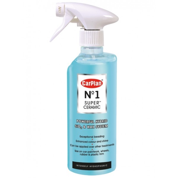 ΥΒΡΙΔΙΚΟ ΚΕΡΑΜΙΚΟ ΥΓΡΟ ΚΕΡΙ ΣΕ ΣΠΡΕΙ ΜΕ ΤΕΧΝΟΛΟΓΙΑ ΔΙΟΞΕΙΔΙΟΥ ΤΟΥ ΠΥΡΙΤΙΟΥ (SiO20) CARPLAN No1 SUPER CERAMIC 600ml