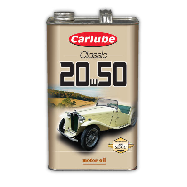 ΛΑΔΙ ΚΙΝΗΤΗΡΑ 20W-50 ΓΙΑ ΚΛΑΣΣΙΚΟΥΣ ΚΙΝΗΤΗΡΕΣ API SE/CC CARLUBE 4,55L