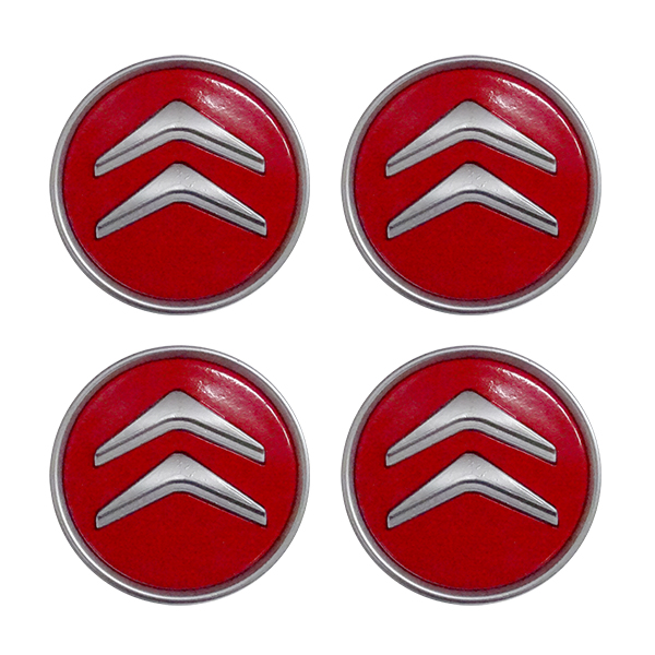 CITROEN ΚΟΥΜΠΩΤΕΣ ΤΑΠΕΣ ΚΕΝΤΡΟΥ ΖΑΝΤΑΣ (ΚΟΚΚΙΝΟ/ΧΡΩΜΙΟ - ΕΣΩΤΕΡ. 58mm ΚΑΙ ΕΞΩΤΕΡ. 59mm) - 4 ΤΕΜ.