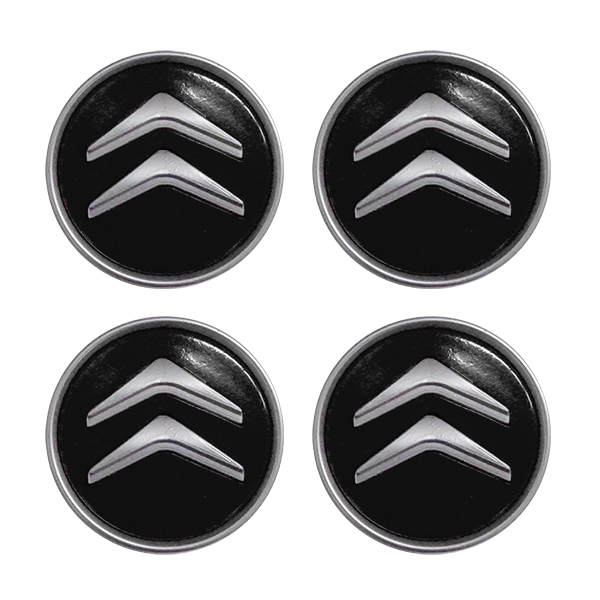 CITROEN ΚΟΥΜΠΩΤΕΣ ΤΑΠΕΣ ΚΕΝΤΡΟΥ ΖΑΝΤΑΣ (ΜΑΥΡΟ/ΧΡΩΜΙΟ - ΕΣΩΤΕΡ. 58mm ΚΑΙ ΕΞΩΤΕΡ. 59mm) - 4 ΤΕΜ.