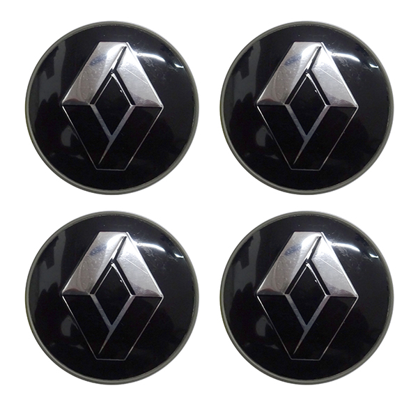 RENAULT ΤΑΠΕΣ ΚΕΝΤΡΟΥ ΖΑΝΤΑΣ ΜΑΥΡΟ/ΧΡΩΜΙΟ ΚΟΥΜΠΩΤΕΣ (ΕΣΩΤΕΡ. 66mm ΚΑΙ ΕΞΩΤΕΡ. 69mm) 4ΤΕΜ.