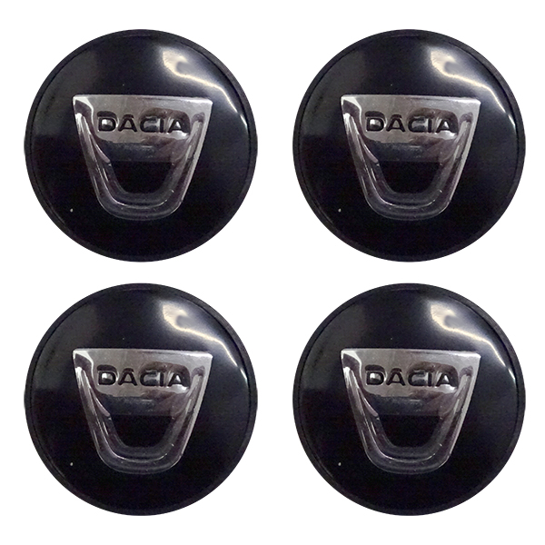 DACIA ΚΟΥΜΠΩΤΕΣ ΤΑΠΕΣ ΚΕΝΤΡΟΥ ΖΑΝΤΑΣ (ΜΑΥΡΟ/ΧΡΩΜΙΟ - ΕΣΩΤΕΡ. 56mm ΚΑΙ ΕΞΩΤΕΡ. 58mm) - 4 ΤΕΜ.