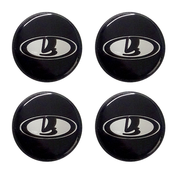 LADA ΤΑΠΕΣ ΚΕΝΤΡΟΥ ΖΑΝΤΑΣ ΜΑΥΡΟ/ΧΡΩΜΙΟ ΚΟΥΜΠΩΤΕΣ (ΕΣΩΤΕΡ. 56mm ΚΑΙ ΕΞΩΤΕΡ. 58mm) 4ΤΕΜ.