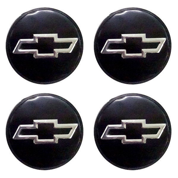 CHEVROLET ΚΟΥΜΠΩΤΕΣ ΤΑΠΕΣ ΚΕΝΤΡΟΥ ΖΑΝΤΑΣ (ΜΑΥΡΟ/ΧΡΩΜΙΟ - ΕΣΩΤΕΡ. 56mm ΚΑΙ ΕΞΩΤΕΡ. 58mm) - 4 ΤΕΜ.