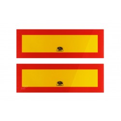 Amio - ΑΝΑΚΛΑΣΤΗΡΕΣ ΦΟΡΤΗΓΟΥ ΚΟΚΚΙΝΟ/ΚΙΤΡΙΝΟ 30x10cm ΑΛΟΥΜΙΝΙΟΥ 2ΤΕΜ. (E52086/AM)