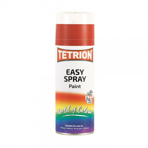 CarPlan - ΑΚΡΥΛΙΚΟ ΚΟΚΚΙΝΟ ΕΝΤΟΝΟ ΧΡΩΜΑ ΠΟΛΛΑΠΛΩΝ ΧΡΗΣΕΩΝ TETRION EASY SPRAY BRIGHT RED 400ML - 1 τεμ. (CP-EBR406)