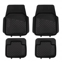 ΠΑΤΑΚΙΑ ΣΕ ΣΚΑΦΗ TPE ΛΑΣΤΙΧΟ ΓΙΑ BMW ΣΕΙΡΑ 5 G30 / M5 F90 4D 2016+  ΣΕ ΜΑΥΡΟ ΧΡΩΜΑ NOVLINE - 4 ΤΕΜ.