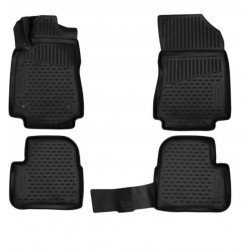 ΠΑΤΑΚΙΑ ΣΕ ΣΚΑΦΗ TPE ΛΑΣΤΙΧΟ ΓΙΑ CITROEN C3 HTB 2016+  ΣΕ ΜΑΥΡΟ ΧΡΩΜΑ NOVLINE - 4 ΤΕΜ.