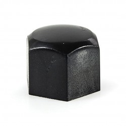 Amio - ΚΑΠΑΚΙΑ ΜΠΟΥΛΟΝΙΩΝ 17mm ΜΑΥΡΑ - 21 ΤΕΜ. (G21301/AM)