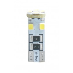 T10 W5W 12V W2,1x9,5d LED 8xSMD3528 ΛΕΥΚΟ (ΚΑΡΦΩΤΟ CAN-BUS) 1ΤΕΜ. M-TECH
