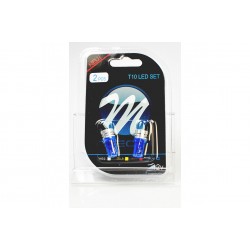 T10 W5W 12V W2,1x9,5d LED 1xHP ΜΠΛΕ (ΚΑΡΦΩΤΟ ΑΚΑΛΥΚΟ) BLISTER 2ΤΕΜ. M-TECH
