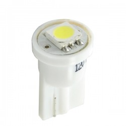 T10 W5W 12V W2,1x9,5d LED 1xSMD5050 ΛΕΥΚΟ (ΚΑΡΦΩΤΟ ΑΚΑΛΥΚΟ) BLISTER 2ΤΕΜ. M-TECH
