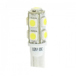 T10 W5W 12V W2,1x9,5d LED 9xSMD5050 ΛΕΥΚΟ (ΚΑΡΦΩΤΟ ΑΚΑΛΥΚΟ) BLISTER 2ΤΕΜ. M-TECH