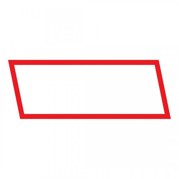 ΑΝΑΚΛΑΣΤΙΚΟ ΑΥΤΟΚΟΛΛΗΤΟ ΛΕΥΚΟ ΜΕ ΚΟΚΚΙΝΟ ΠΕΡΙΓΡΑΜΜΑ 120x307mm - 1 ΤΕΜ.