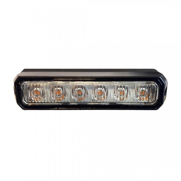 ΣΤΡΟΜΠΟ 12/24V 11x2,5x1,7cm ΠΟΡΤΟΚΑΛΙ 6LED 18W (6x3W) R65 R10 AMiO - 1 ΤΕΜ.