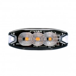 Amio - ΣΤΡΟΜΠΟ 12/24V 8x3x0,9cm ΠΟΡΤΟΚΑΛΙ 3LED 9W (3x3W) R65 R10 - 1 ΤΕΜ. (02297/AM)