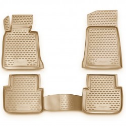 ΠΑΤΑΚΙΑ ΣΕ ΣΚΑΦΗ TPE ΛΑΣΤΙΧΟ ΓΙΑ BMW ΣΕΙΡΑ 3 E46 4D 1998-2007  ΣΕ ΜΠΕΖ ΧΡΩΜΑ NOVLINE - 4 ΤΕΜ.