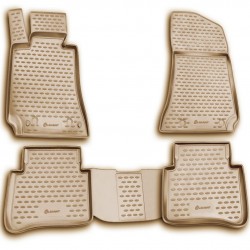 ΠΑΤΑΚΙΑ ΣΕ ΣΚΑΦΗ TPE ΛΑΣΤΙΧΟ ΓΙΑ MERCEDES E CLASS W212 2009-2016  ΣΕ ΜΠΕΖ ΧΡΩΜΑ NOVLINE - 4 ΤΕΜ.