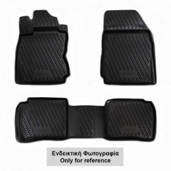 ΠΑΤΑΚΙΑ ΣΕ ΣΚΑΦΗ TPE ΛΑΣΤΙΧΟ ΓΙΑ MERCEDES M CLASS W164 07/2005-2011  ΣΕ ΜΑΥΡΟ ΧΡΩΜΑ NOVLINE - 4 ΤΕΜ.