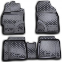 ΠΑΤΑΚΙΑ ΣΕ ΣΚΑΦΗ TPE ΛΑΣΤΙΧΟ ΓΙΑ TOYOTA PRIUS 10/2009-2015  ΣΕ ΑΝΘΡΑΚΙ ΣΚΟΥΡΟ ΓΚΡΙ ΧΡΩΜΑ NOVLINE - 4 ΤΕΜ.