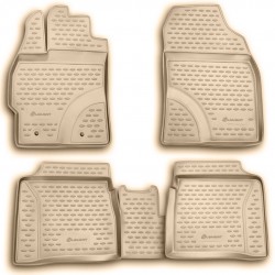 ΠΑΤΑΚΙΑ ΣΕ ΣΚΑΦΗ TPE ΛΑΣΤΙΧΟ ΓΙΑ TOYOTA PRIUS 10/2009-2015  ΣΕ ΜΠΕΖ ΧΡΩΜΑ NOVLINE - 4 ΤΕΜ.