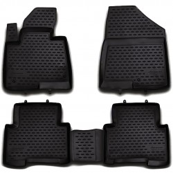 ΠΑΤΑΚΙΑ ΣΕ ΣΚΑΦΗ TPE ΛΑΣΤΙΧΟ ΓΙΑ HYUNDAI SANTA FE 5D 2012-2018  ΣΕ ΜΑΥΡΟ ΧΡΩΜΑ NOVLINE - 4 ΤΕΜ.