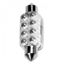 ΛΑΜΠΑΚΙ ΠΛΑΦΟΝΙΕΡΑΣ 8 LED 13x44mm ΛΕΥΚΟ