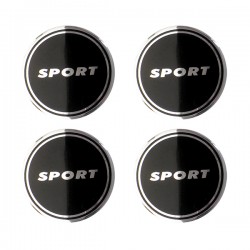 SPORT ΑΥΤΟΚΟΛΛΗΤΑ ΖΑΝΤΩΝ ΜΑΥΡΟ/ΧΡΩΜΙΟ ΜΕΤΑΛΛΙΚΑ 6 cm - 4 ΤΕΜ.