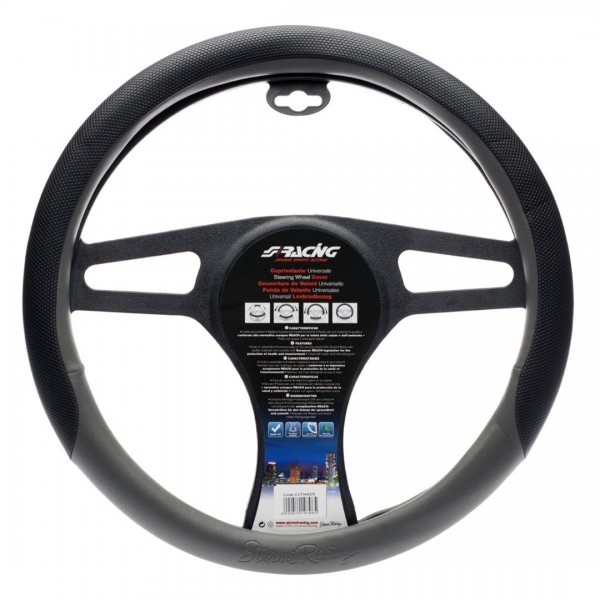 ΚΑΛΥΜΜΑ ΤΙΜΟΝΙΟΥ STEADY 37-39 cm (ΜΑΥΡΟ/ΓΚΡΙ ΔΕΡΜΑΤΙΝΗ)