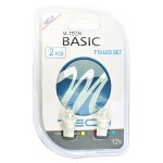 T10 W5W 12V W2,1x9,5d 1xF10 LED ΛΕΥΚΟ ΔΙΑΘΛΑΣΗΣ (ΚΑΡΦΩΤΟ ΑΚΑΛΥΚΟ) BLISTER 2ΤΕΜ. M-TECH